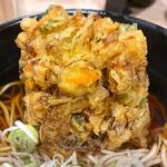 かき揚げそば 吉利庵 - かき揚げ　2025.11.12