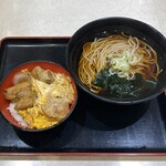 名代 富士そば - 料理写真:ミニ炭火親子丼セット かけ又はもり付770円