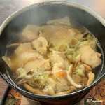 初駒 - 豚とキノコのつけ汁