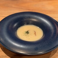 イトウ ダイニング バイ ノブ - 鳴門金時と黒胡麻のポタージュ