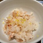 青蓮院門跡前 月おか - 駿河産桜海老ご飯、柚子