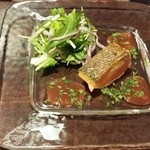 ビストロ メランジェ - ホロホロ鶏のコンフィと水菜のサラダ