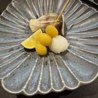 豊鮨 - カマスの焼き物と季節銀杏の焼き串