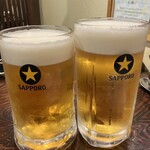 炭火焼肉と韓国料理の店 きむらや - 生ビール特大1,298円