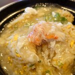 バーミヤン - 本ずわい蟹あんかけ土鍋チャーハン 1,044円（完成！）