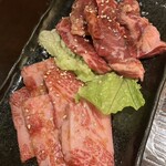 炭火焼肉と韓国料理の店 きむらや - ○きむらやカルビ1,298円　○きむらやハラミ1,298円