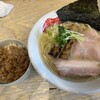 中華そば スパンキー - 煮干し中華そばしお900+鶏そぼろ丼250