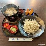 初駒 - 豚とキノコのせいろ蕎麦
