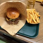 A-side SMASH BURGER - チーズスマッシュバーガー