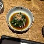 酒のみ屋 魚久 - つるむらさきのお浸し