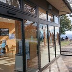 cafe なないろ - 店内は陽刻が沢山入って明るい