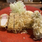 とんかつ 蒼樹 - 贅豚　リブロースかつ定食と三陸産かきフライ（2025年11月23日撮影）