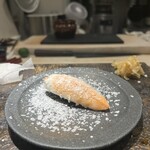 鮨 からす - 雪塩パフォーマンスの海老最高♡