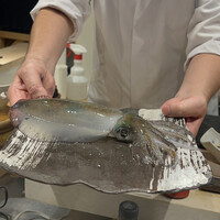 鮨 からす 十三店 - 生きたイカ初めて見ました