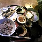 黒豆茶庵・北尾 錦店 - 黒豆御膳　黒豆酒は初めて飲みました。