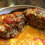 くうかい - 「イタリアンハンバーグ」断面　　2014年8月