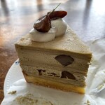 ソーグッドコーヒー&ベイク - ほうじ茶と栗のミルクレープタルト（756円）