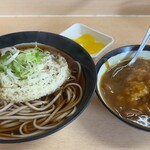 かまだ屋 - 料理写真:天ぷらそばとカレー