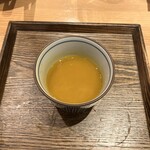 酒場つむぎ堂 - お通しのかぼちゃのスープ