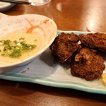 一軒め酒場 - お出汁で食べる山芋揚げ320円（税抜き）