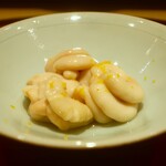 鮨 しみづ - 鱈の白子の出汁仕立て