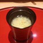 鮨 しみづ - あおさの味噌汁