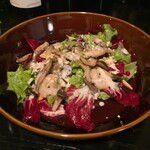 山下食堂 - 海老と木の子のサラダ　ゴルゴンゾーラソース