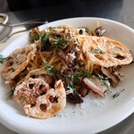 Bedford Market - 舞茸と真だこのペペロンチーノ