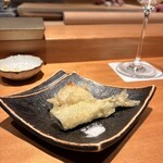 鮨 こしかわ - ワカサギと海老芋天ぷら