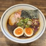 ラーメン一心 - 一心ブラック煮卵ラーメン