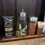ラーメン一心 - 卓上調味料