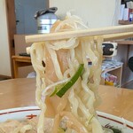 喜多方ラーメン 天高盛 - 曽我製麺の中太麺　旨い