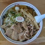 喜多方ラーメン 天高盛 - ラーメンきざみ大盛