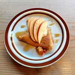 みのりや - ほうじ茶とりんごのクレープ