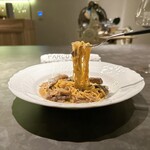 パルコ フィエラ - 天然きのこのタヤリン、4年熟成パルミジャーノ﻿ ﻿ 