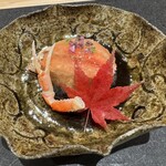 鮨 こん藤 - 香箱蟹 八方酢のジュレ　◎