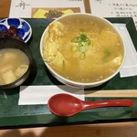 京都 柳馬場 ほん田亭 - 京だし巻き丼 鶏そぼろ金あんかけ 1800円（2025年11月）Instagramフォローで1320円