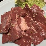 焼肉 静龍苑 - 塩ハツ