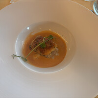 クイーン・アリス 横浜店 - 豊洲市場鮮魚のパン粉焼き　里芋のリゾット　ナンチュアソース(この日の魚は黒ムツ)