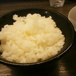 らーめんチキン野郎 - 柿町の白飯です