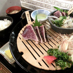 明神丸 - 塩・タレたたき定食