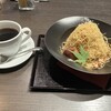 文明堂カフェ - モンブランフレンチカステラセット