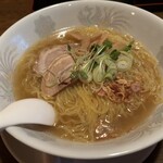 また来て屋 - 塩味中華そばの大盛り