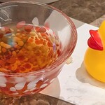 麺や食堂 - 食後に口直しのウーロン茶持って来てくれたの。