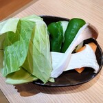 養老焼肉 銀角 - 焼き野菜　390円