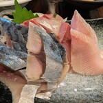 てっぺん - お刺身♡少し食べちゃった後です(*´艸`*)♡