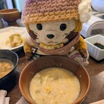 てっぺん - おうどんの後は雑炊も♡(＾(ェ)＾)ｸﾏ♡