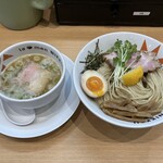 柚子白湯つけ麵大盛