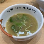 ラーメンにっこう - スープ割り