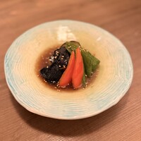 米茄子の揚げ浸し